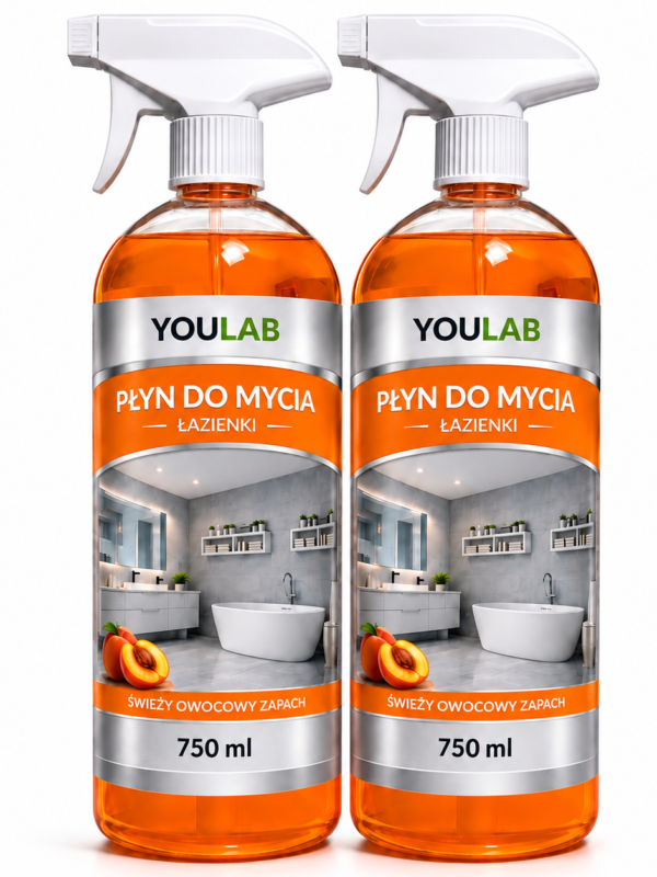 ChatGPT Image 22 sie 2026, 18_09_32 Płyn do Mycia Łazienki 2x750ml Na Kamień Osady Efekt Połysku Zestaw YouLab