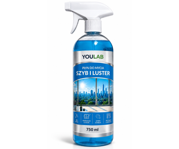 Projekt bez nazwy (4) Płyn do Mycia Szyb i Luster Spray 750ml Bez Smug i Zacieków Do Okien