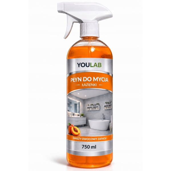 Płyn Do Mycia Łazienki Ceramiki i Armatury Usuwa Osady Nabłyszcza 750 ml